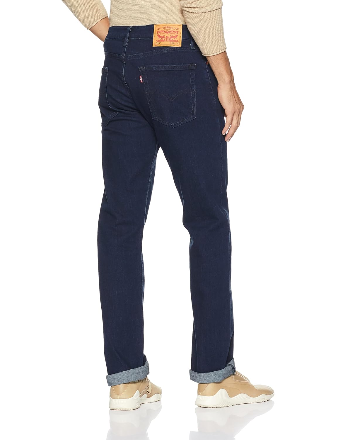 levi's men's (513) slim straight fit jeans