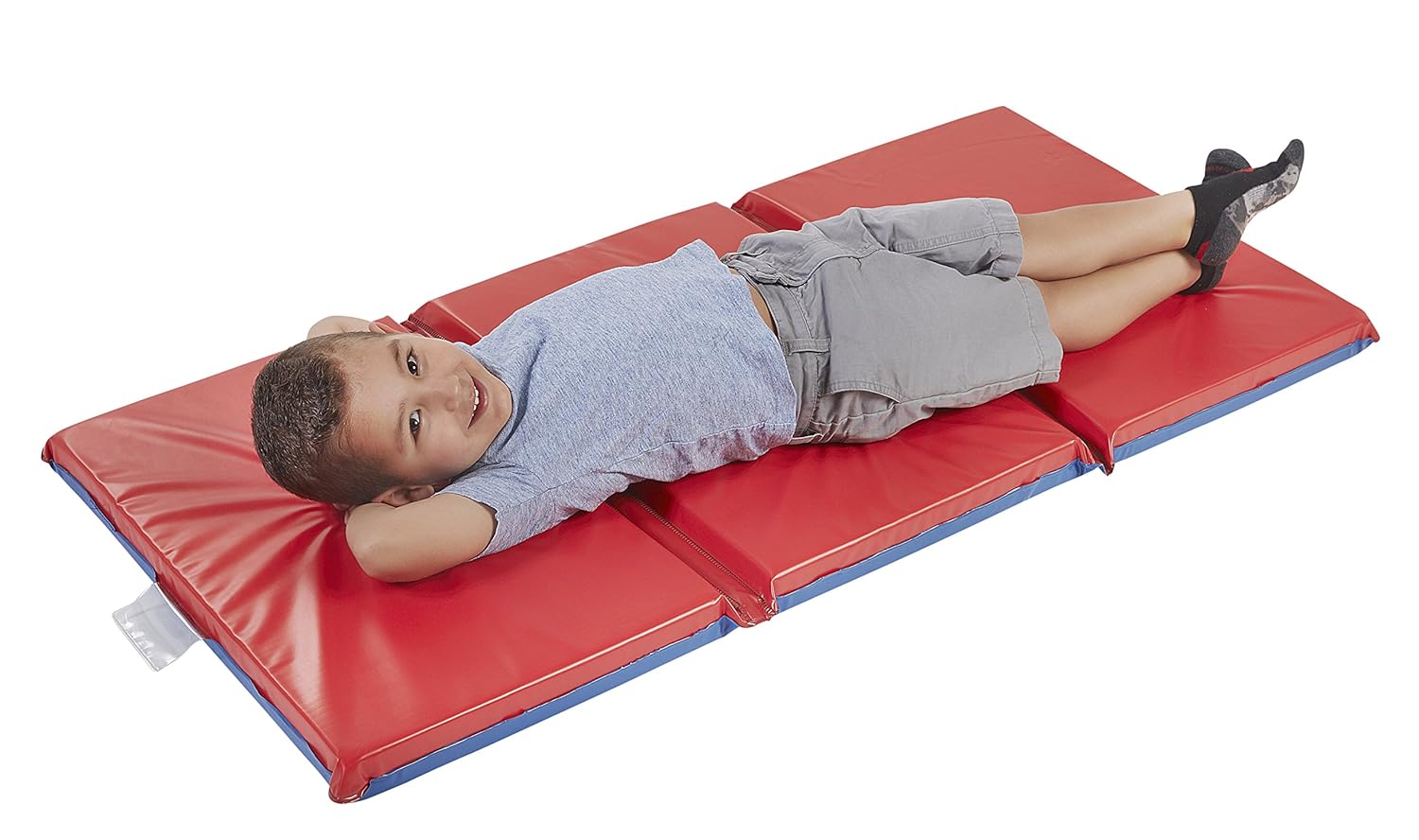 ECR4Kids Premium 3Fold Daycare Rest Mat, Blue and Red (2" Thick) eBay