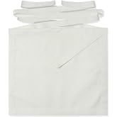 SialkotCrafts Premium Canvas Fabric Masonic White Apprentice Enterance Member Apron With Elegant White Ribbon Trim Hanndcrafted