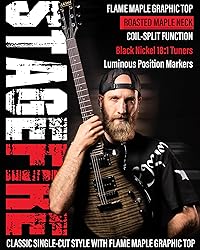 AKLOT Lorien Electric Guitar Kit: Roasted Maple