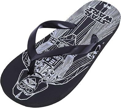 boys black flip flops