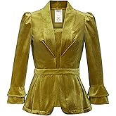 CHIC STAR Womens Velvet Double-Cuff Blazer