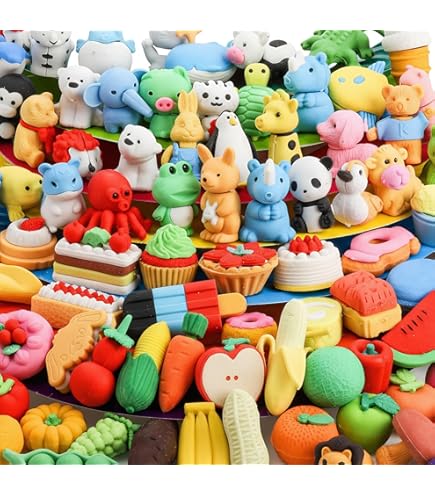 Hemobllo Lot De 40 Gommes À Glace : Mini Gommes Amusantes En Forme De