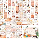 zheyistep 200 Prayer Cards, Bible Verse Cards Boho Theme Scripture Card for Women Men Kids, Mini Christian Encouragement Card