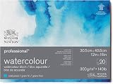 Winsor & Newton Watercolour Paper 100% Cotton 300 g/m² 20 Sheets Pad