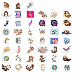 100Pcs Sea and River Otter Stickers for Laptop and
