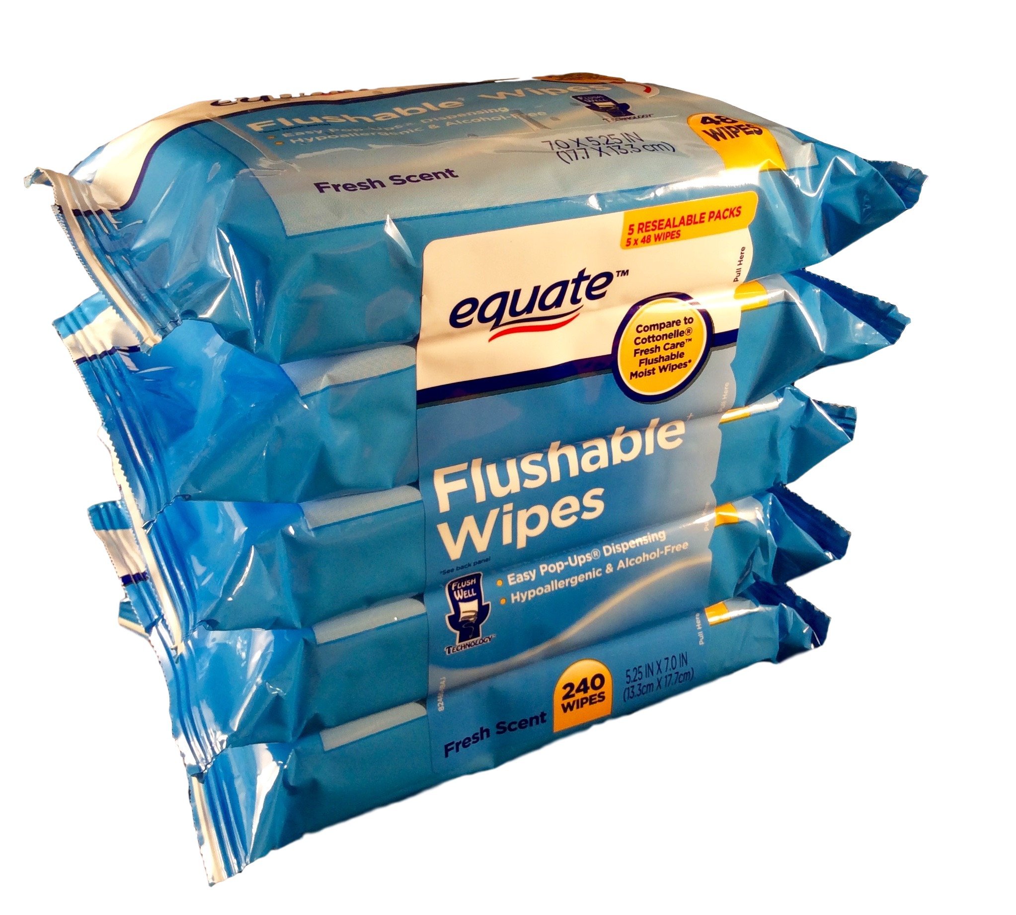 Equate Flushable Wipes 20pack of 48 Ea. (960ct) Pricepulse
