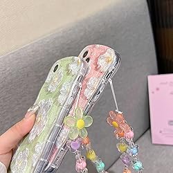 for iPhone X iPhone Xs Curly Wavy Case, Cute