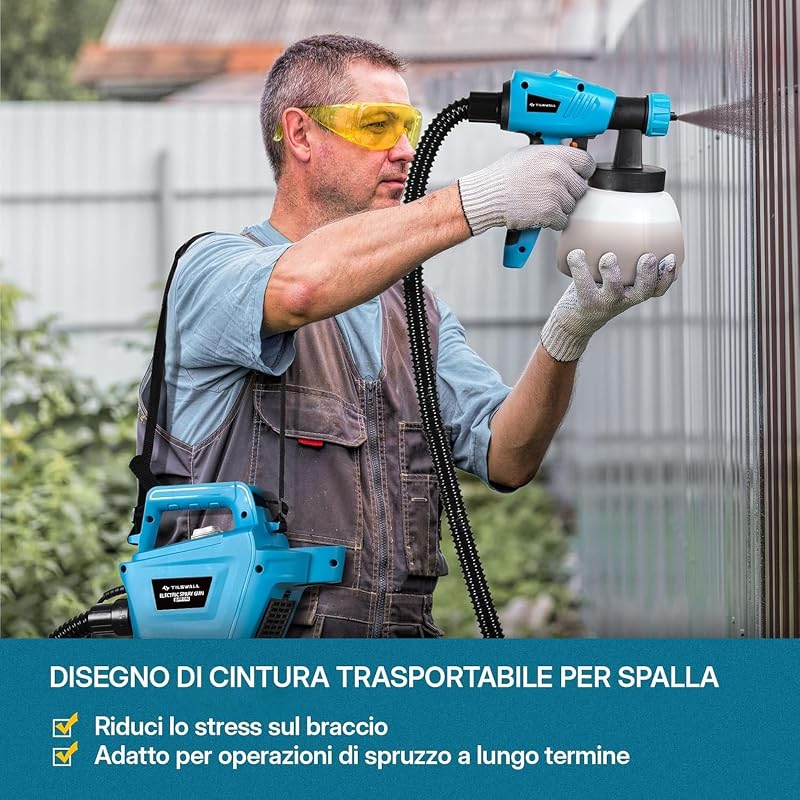 Pistola a Spruzzo per Verniciare 800W, Blu