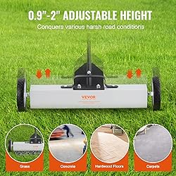 VEVOR Rolling Magnetic Sweeper with Wheels, 50Lbs