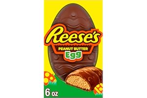 REESE'S Milk Chocolate Peanut Butter Egg, Easter Candy Gift Box, 6 oz