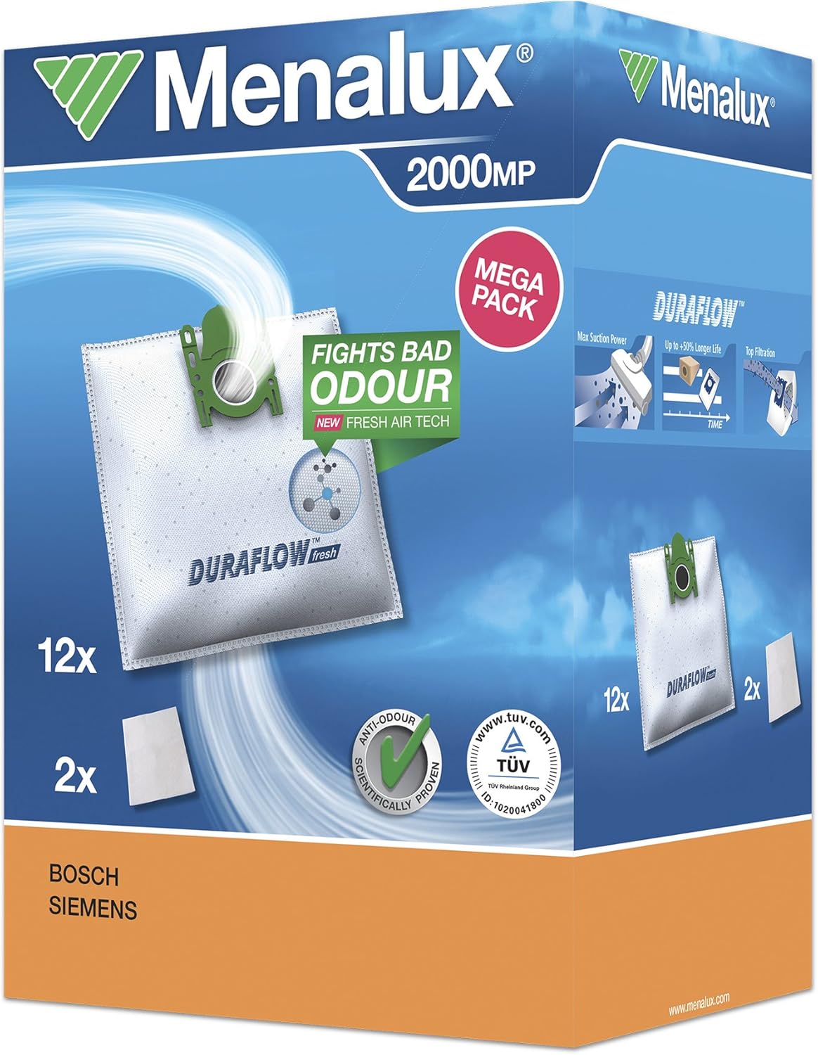 PakTrade 5 Sacchetti Per Aspirapolvere Compatibili Siemens VS53A20/02 Con Filtro Incluso