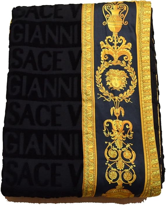 Gianni Versace Mainline grande toalla Manta 150 x 200 cm), diseño de