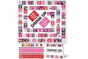 QINGSPIRITS Drinking Board Games for Adults Waterproof Rubber Mat Drink Up Board Games Adult Tipsy Funny Party Interactive Drinking Games Ideal for Game Night Birthday Party Play, Age 21+, 2-8 Players