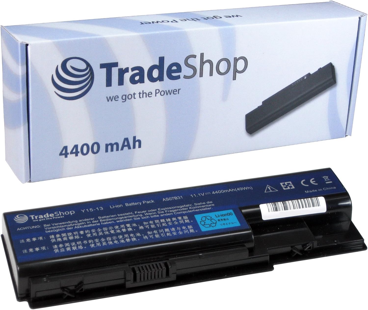 vhbw Li-ION Batterie 8800mAh (11.1V) pour Ordinateur PC Packard Bell