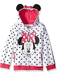 Disney Girls' Minnie Hoodie with Bow and Ear