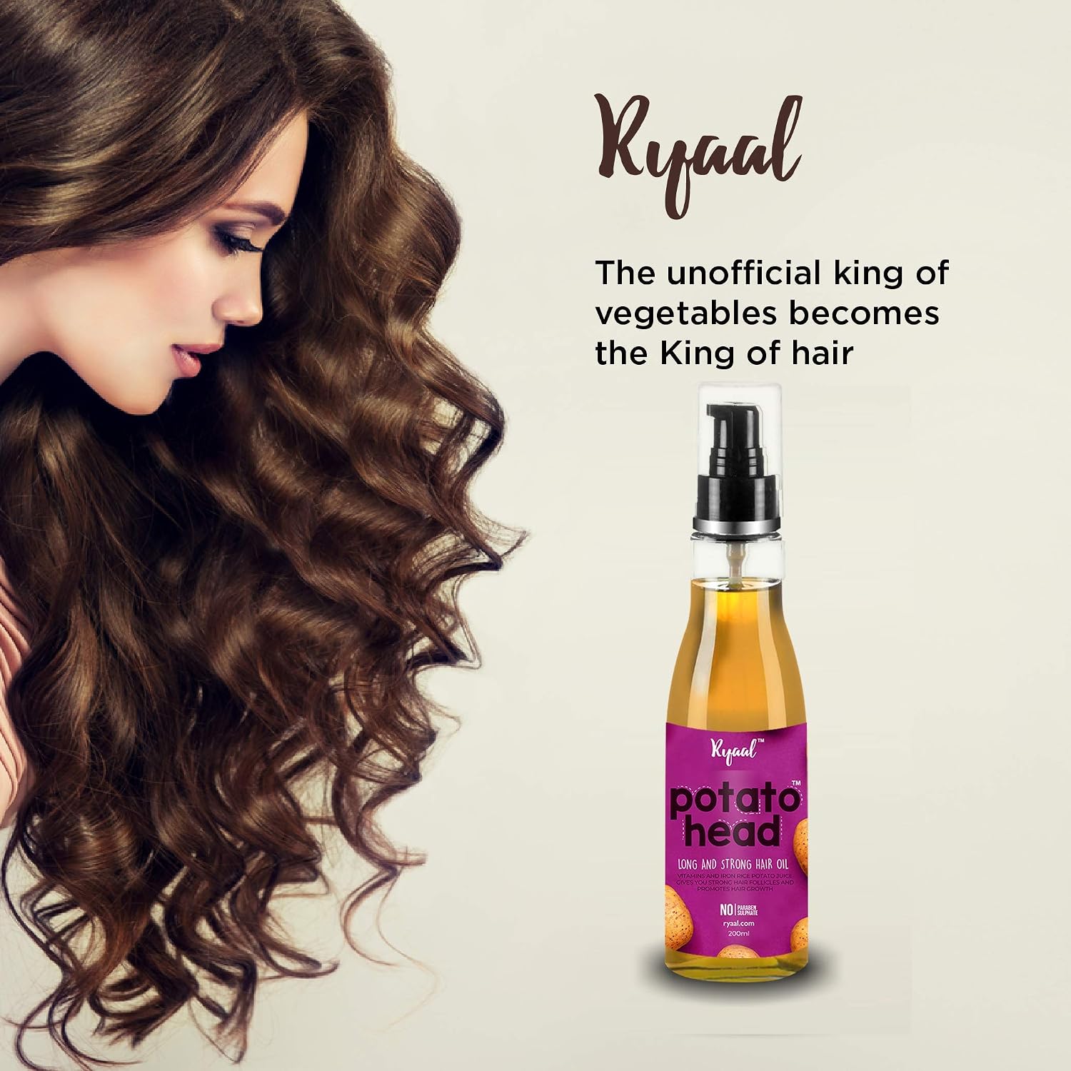 Buy Ryaal Potato Head Oil Long Strong Hair Oil 100 Natural