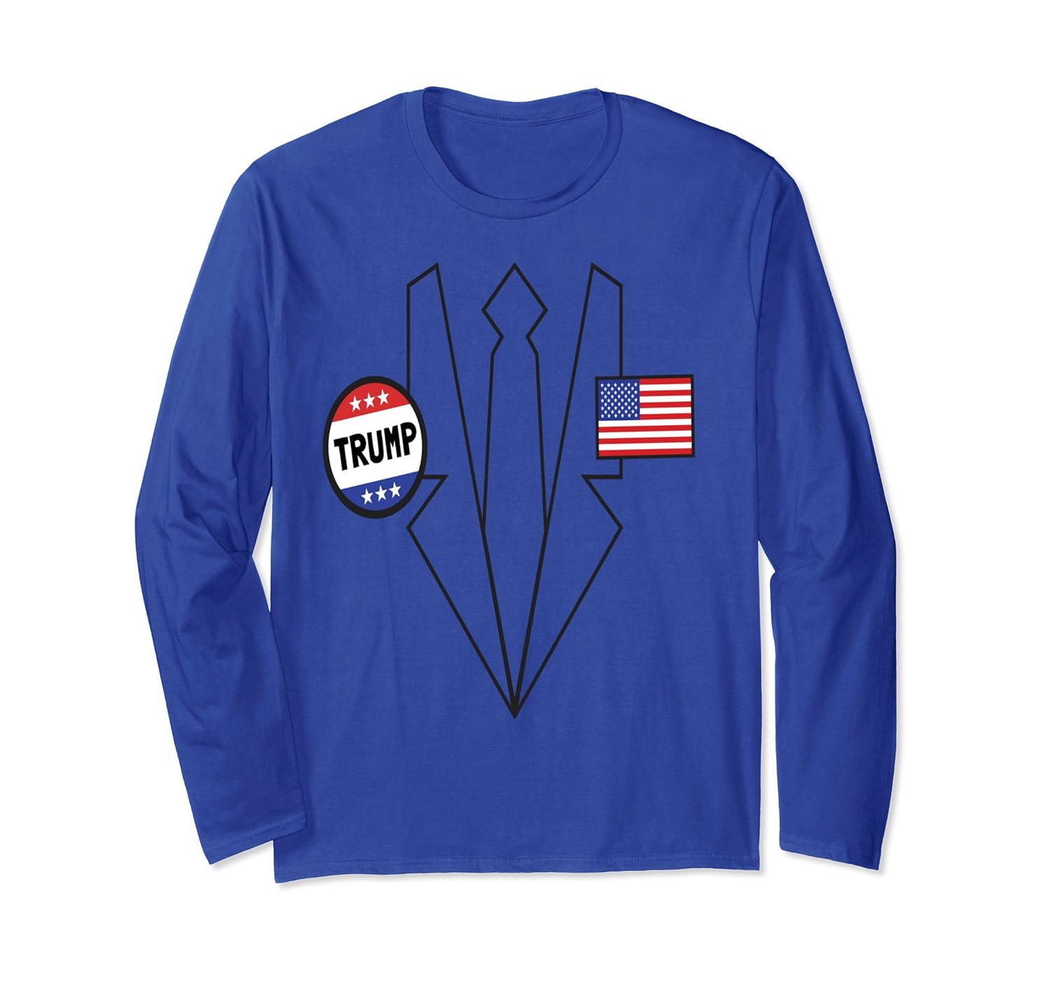 Donald Trump Supporter Halloween Costume Long Sleeve T-Shirt-ANZ