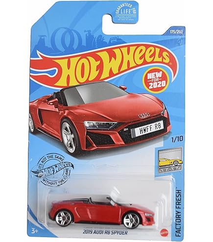 ホットウィール　2018 アウディ R8 スパイダー イエロー　8カーパック限定 ホットウィール 2018 アウディ R8 スパイダー イエロー 8カーパック