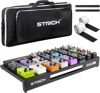 STRICH Guitar Pedal Board Extra Large 25 x 12.7 in Aluminum 2.9 lb with Bag