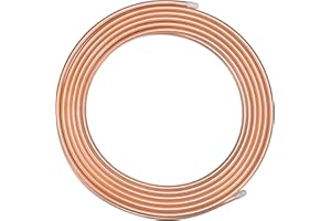 BELLA BAYS Copper Tubing 5/8" OD x 0.569" ID x 10 Ft, 99.9% C12200 ASTM B280 Refrigeration ACR Tubing Seamless Soft Coil Round T2 Pure Copper Tube for HVAC System, Refrigerators, Industry, DIY