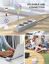 TECKNET Mini Wireless Doorbell RGB Light IP66 400M 60 Melodies 5 Level Volume view 5