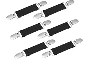 Ruisita 6 Pieces Fashion Dress Clips for Women Girls Retro Shirts Collar Clips Cinch Sweater Shawl Cardigan Brooches