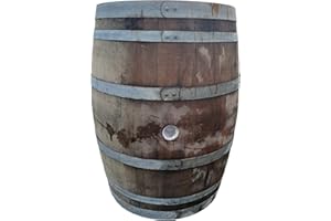 Master Garden Products WB-35 MGP Oak Wood Whole Wine Barrel, 26" D x 35" H, Tan