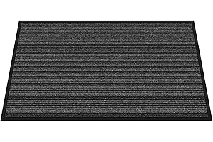Naturei Front Door Mat, 3' x 5' Heavy Duty Indoor Outdoor Door Mat for Entryway, Commercial Door Mats Entrance, Low Profile Welcome Mats Non-Slip, Durable Rubber Backing Entry Mat for Patio, Home