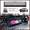 Muslogy Truck Bed Cargo Net Compatible with Toyota Tacoma 2005-2022 2023 Accessories Storage Organizer Pickup Truck Bed Envelope Style Cargo Net with Heavy Duty Carabiner