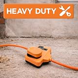 Status 25m Heavy Duty Extension Lead Twin Socket Orange 13A Outdoor 14AWG view 6