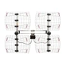 Antennas Direct, inc DB8e Extreme Range Multi-Directional Bowtie UHF Antenna