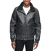 Tommy Hilfiger Men's Faux Leather Bomber Jacket