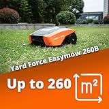 Yard Force EasyMow 260B Robotic Lawnmower, 260m², Bluetooth, Orange view 2