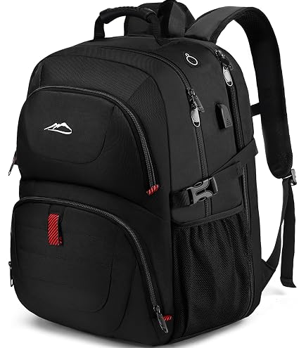 SHRRADOO Extra Large Travel Laptop Backpack for Men, Work College Backpacks