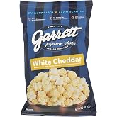 Garrett Popcorn White Cheddar, 5.0oz, White Cheddar Gourmet Popcorn, Gluten Free, Savory Snack, Popped Popcorn Bag