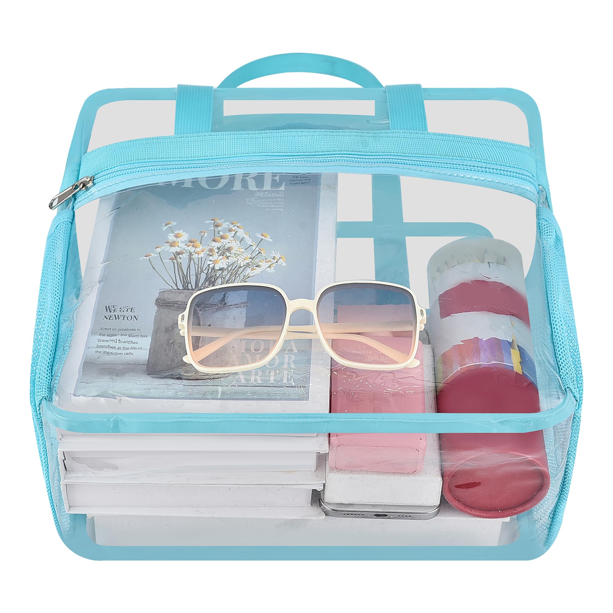 Oraben Clear Bag for Stadium Events 12x6x12, Clear Tote Bag with Reinforced Strap, Transparent Bag for Sports Concert