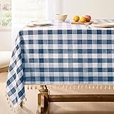 Softalker Checkered Tablecloth Rectangle, Heavy