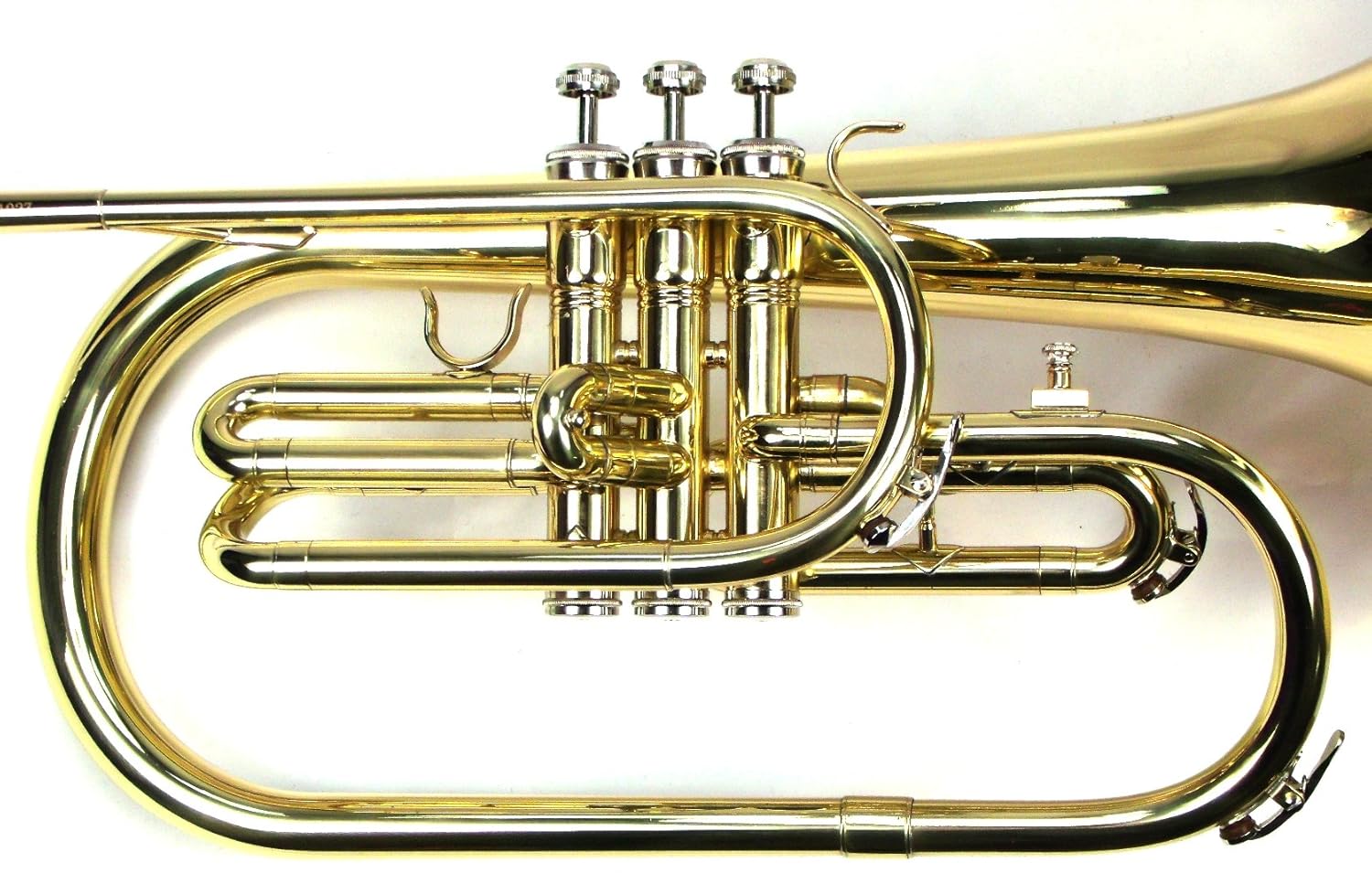 Moz Advanced Monel Pistons Marching Mellophone Key of F with Case and