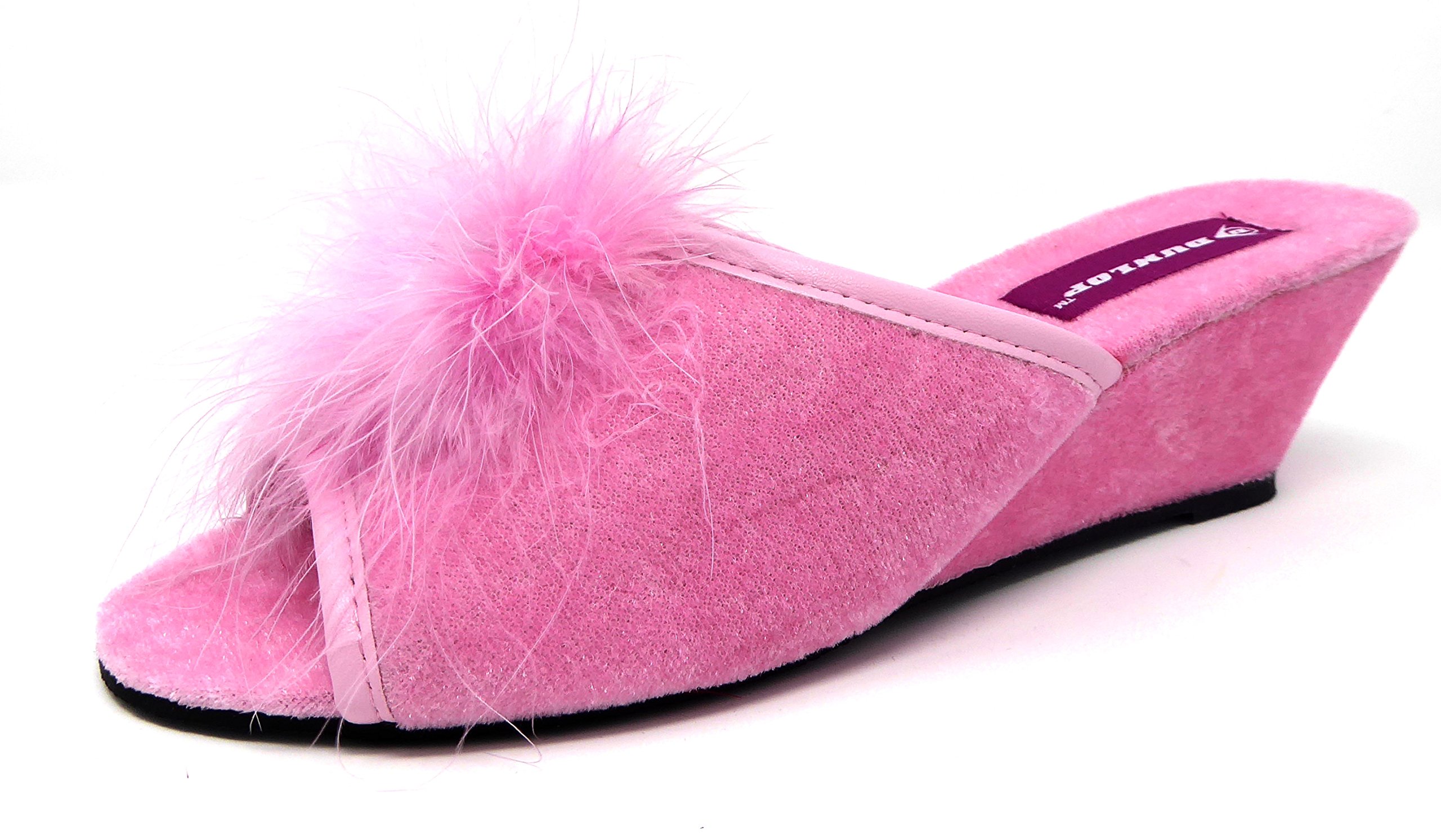 Buy Ladies Famous Boa Jewelled Wedge Heel Mule Slippers UK Size  3,4,5,6,7,8, Online at desertcartAngola