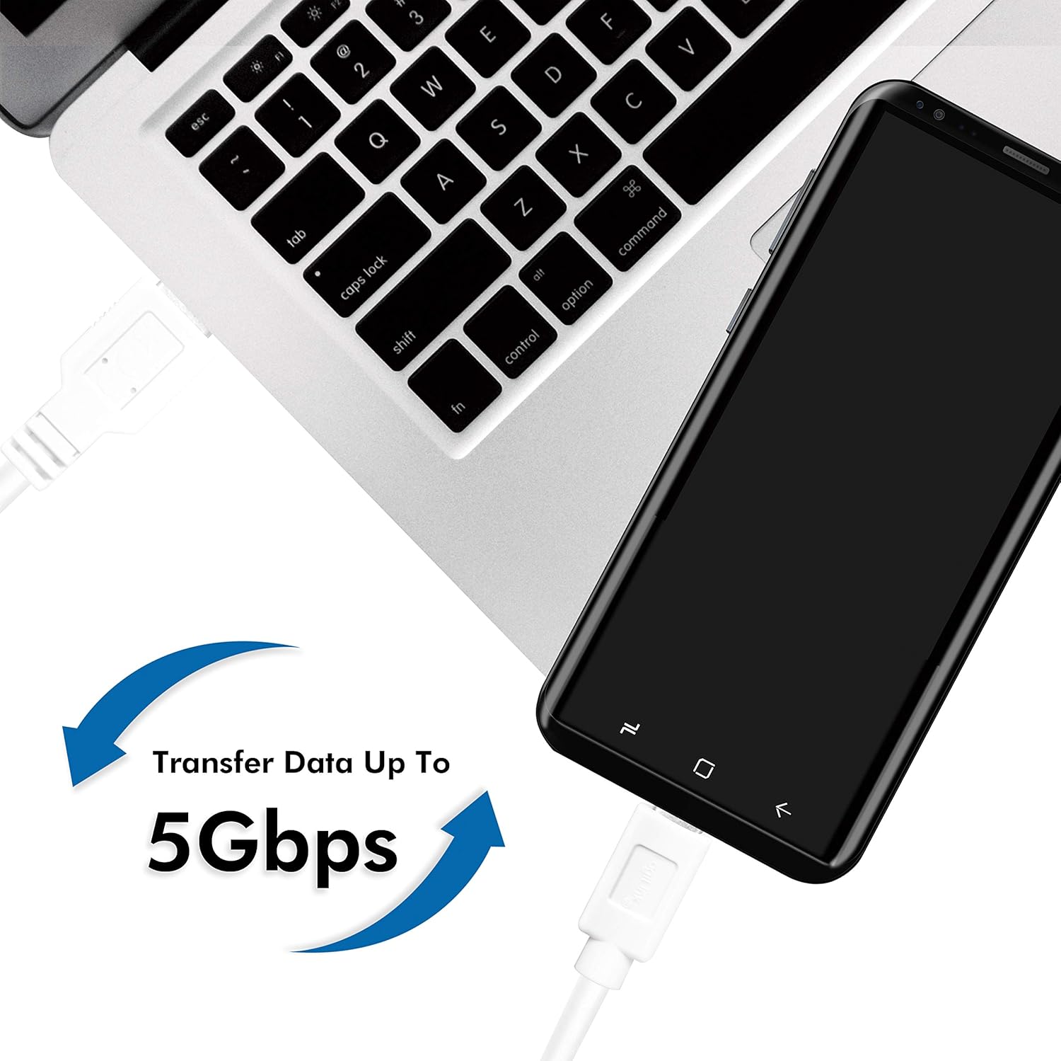 Logilink CU0174 - USB 3.2 Gen 1x1 Connection Cable, USB-A to USB-C™, White, 1 m, 1m - Image 4
