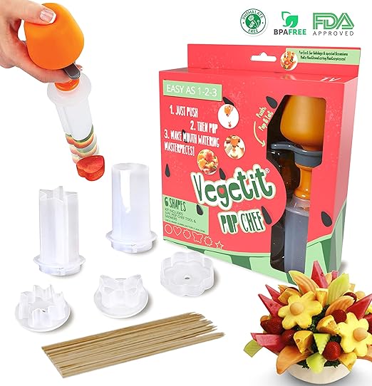 Amazon Com Vegetit Fruit And Vegetable Cutter Shapes Set Fruit