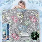 Anowpo Cooling Blankets for Hot Sleepers,Glow in The Dark Blanket Game Controller Gifts for Boys,Q-Max>0.4 Arc-Chill Cooling Fiber,1-12 Year Old Teen Boys Gifts,Soft Cozy Gamer Blanket,50"x60"