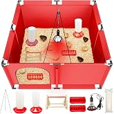 Kweetle All-in-One Chicken Brooder Box for Chicks Starter Kit with Timer Heat Lamp &amp; Stand, Perch, Sawdust, Feeder &amp; Waterer, Large Sturdy Poultry Brooder for Up to 30 Baby Chicks, Ducks &amp; Quail