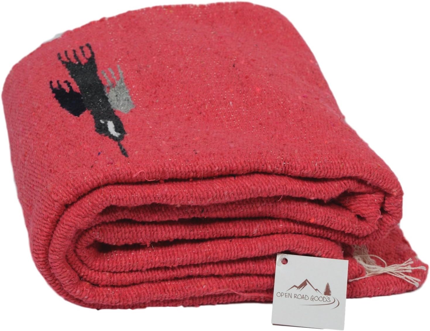 Hand Made Mexikanischen Decke Open Road Goods Coral Pink Thunderbird Schwergewicht Yoga Decke Made Fur Yoga Handtucher Sport Freizeit Taxitzo De