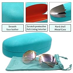MyEyeglassCase - Hard Sunglasses Case in Turquoise