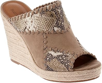 animal print espadrille wedges