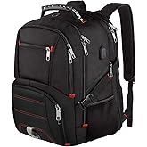 LTINVECK Travel Laptop Backpack, Extra Large Backpack for Men Women with USB Charging Port, TSA Friendly Heavy Duty Big Business Computer Bag Tech Backpacks Bag Fit 17 Inch Laptops, RFID Backbag