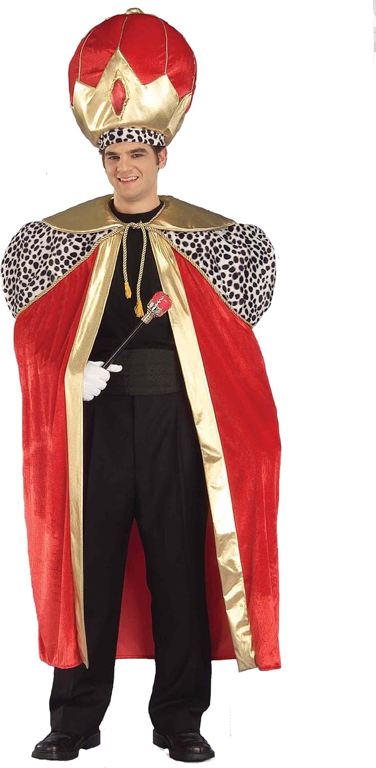 Good to be King Adult Robe and Hat Costume Clothing