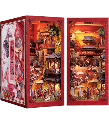 Amazon.com: Cutefun Book Nook Kit for Adults, DIY Miniature House